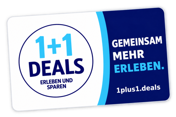 Illustration der digitalen 1+1 Deals Karte